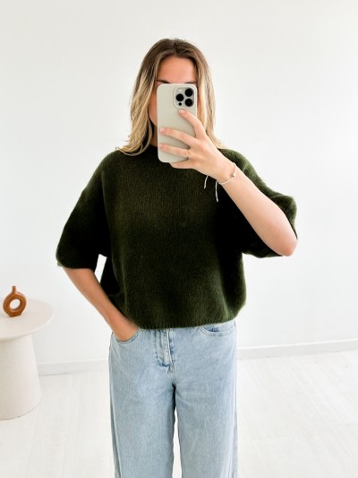 Pull Cosy Chic - Kaki foncé