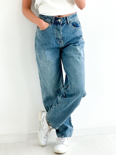 Jean ballon Brandy - Blauwe...