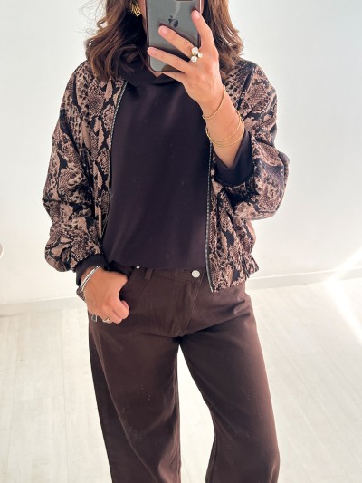 Bomber Python - Brun