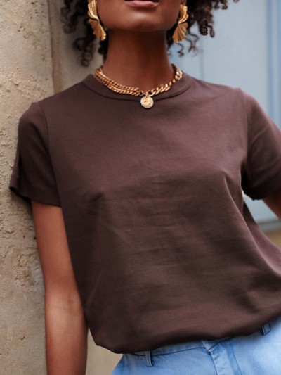 ONI T-shirt, 100% katoen, effen