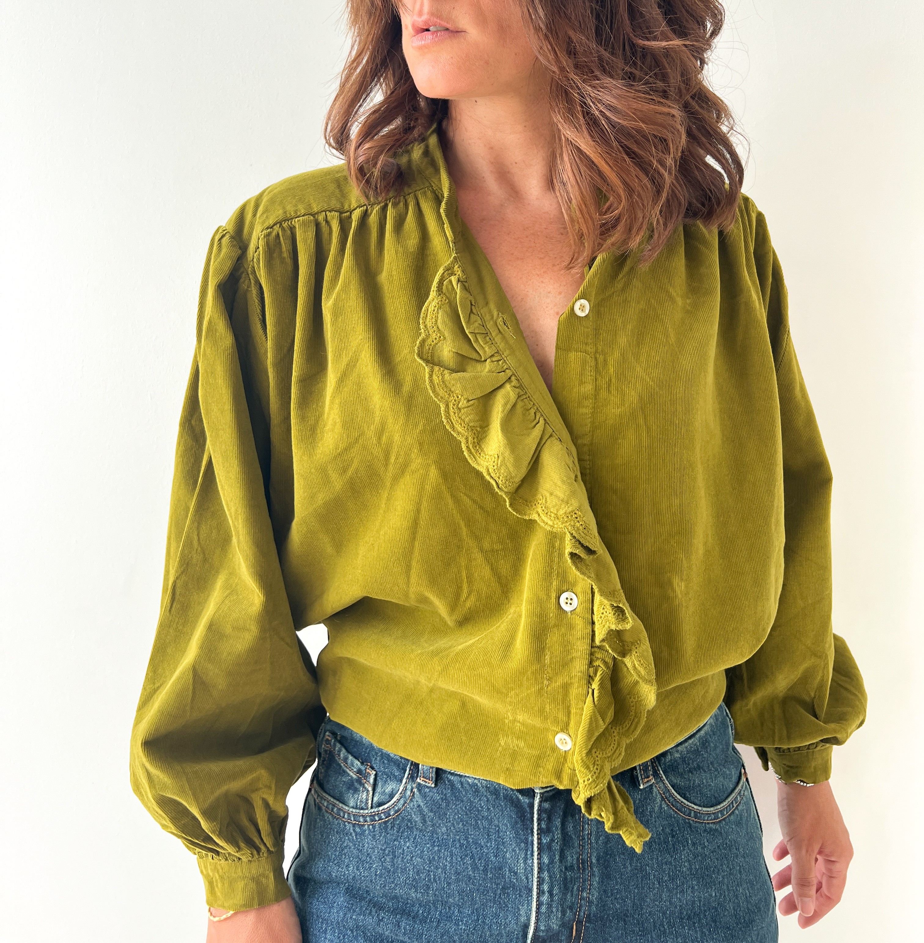 Chemise VIVI effet velour 100% Coton