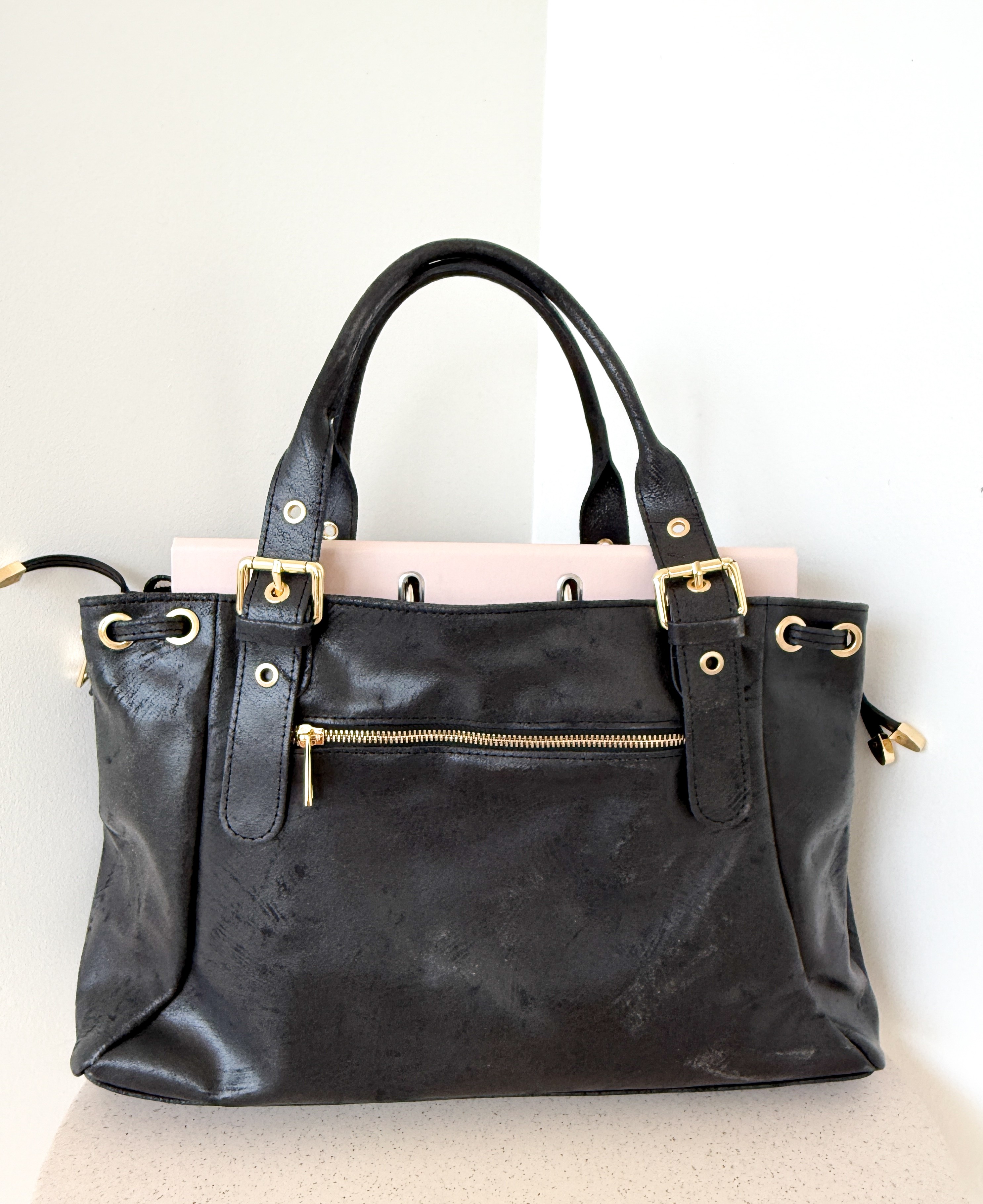 Grand Sac LULU (croûte de cuir)