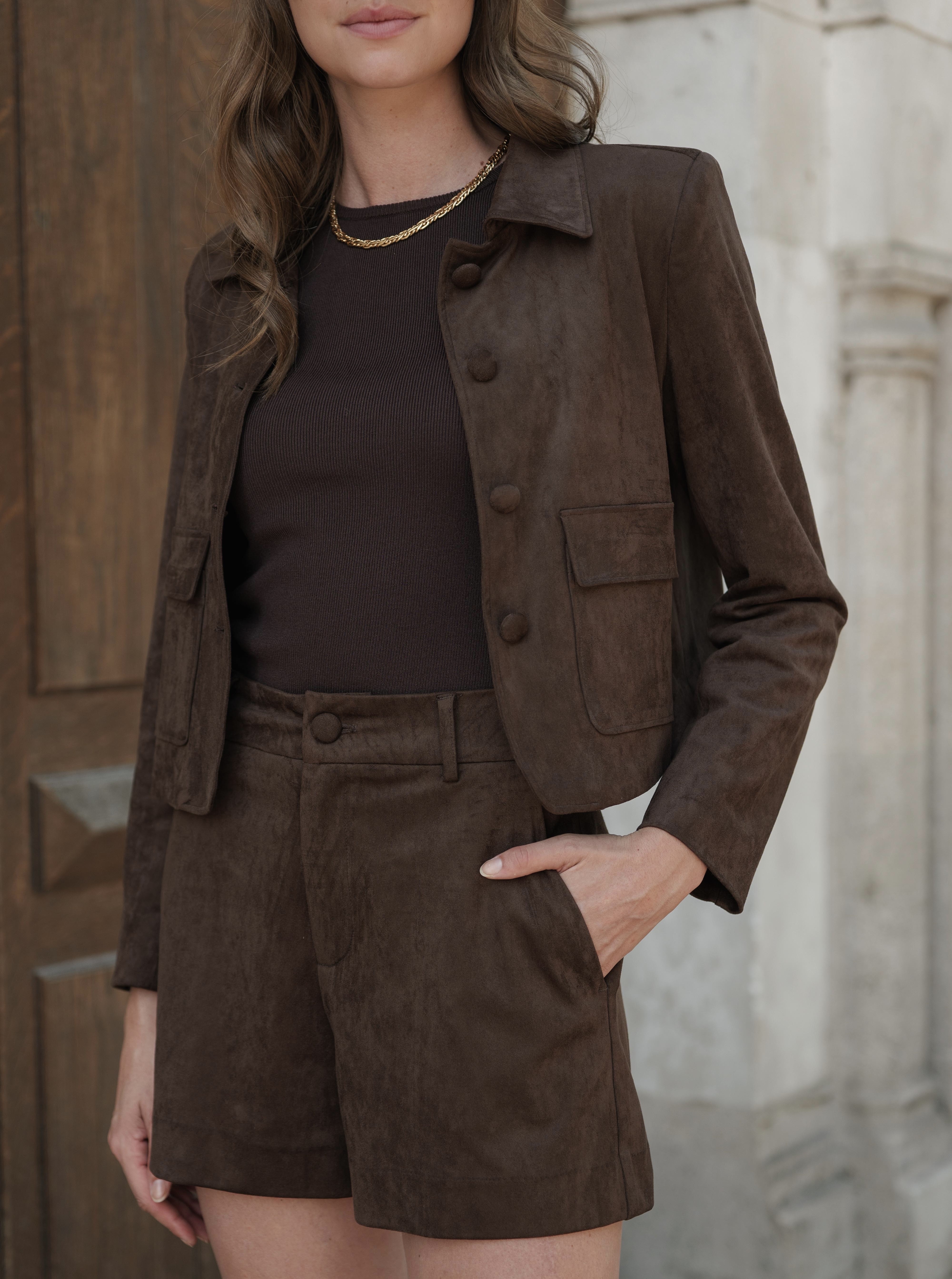 Veste Daisy en daim