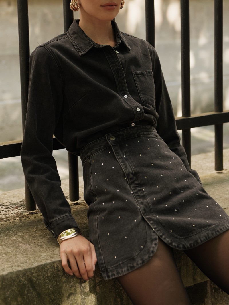 Celia-overhemd van denim