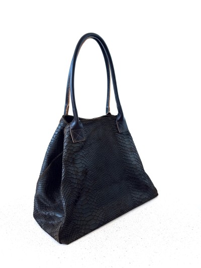 Sac caca effet croco - Brun...