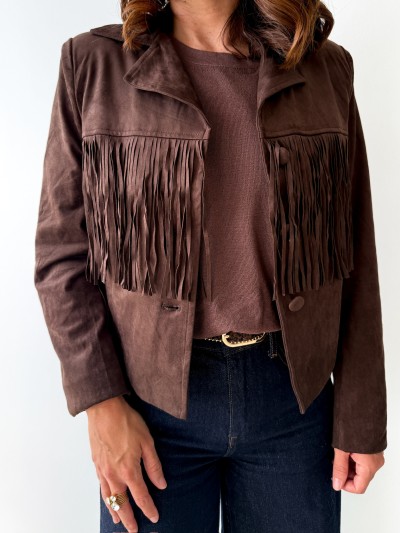 Veste Dory en daim - Brun