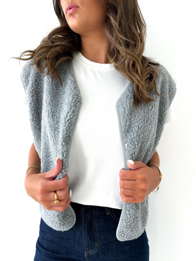 Gilet Minouche - Gris clair 