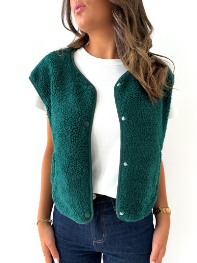 Gilet Minouche - Vert foncé 