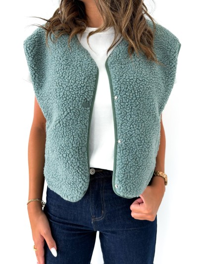 Gilet Minouche - Vert Clair