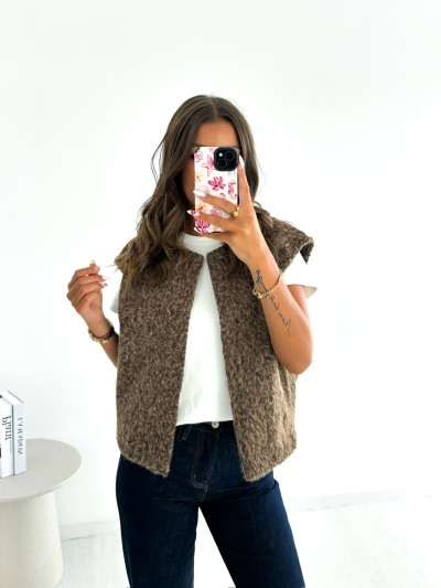 Gilet Mila - Brun
