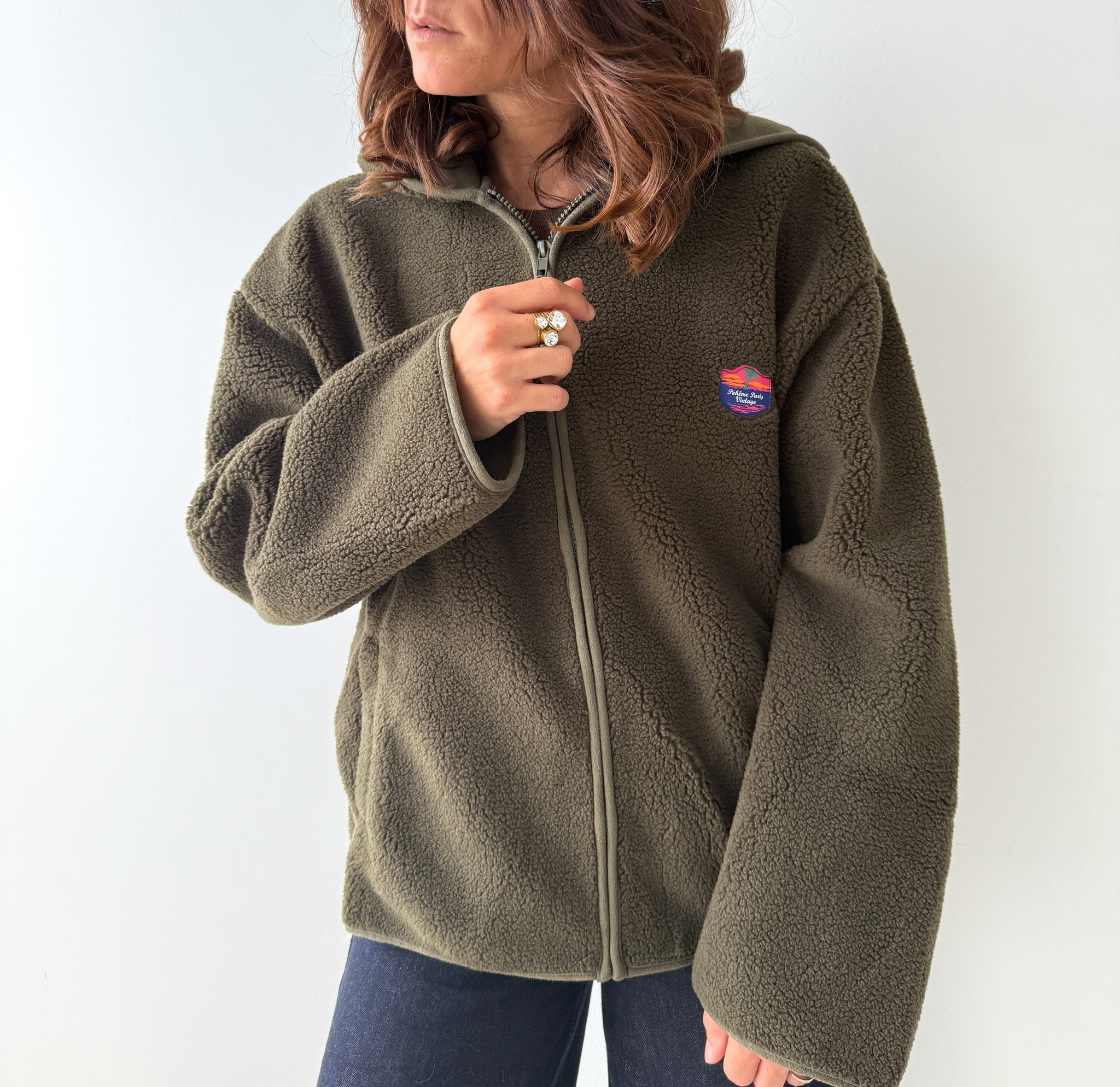 Veste/Polar Paris Vintage à capuche