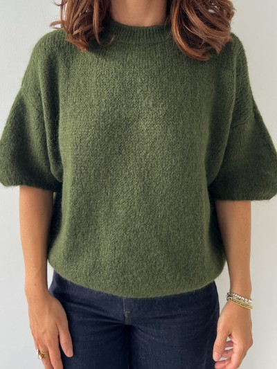 Pull Cosy Chic - Kaki foncé