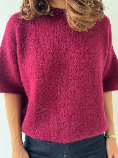 Pull Cosy Chic - bordeaux 