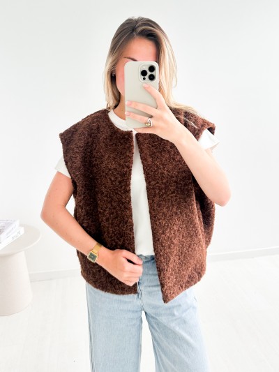 Gilet Mila - Brun foncé