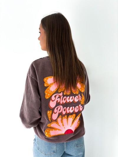 Sweat flower power - Brun