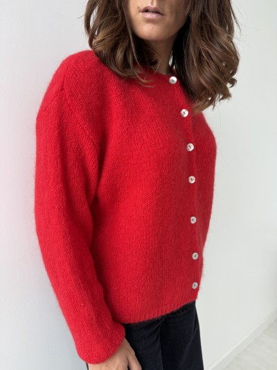 Eline vest omgekeerd - Rood