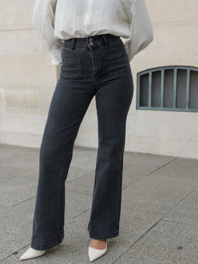 JEANS ELENA Schlaghose -...
