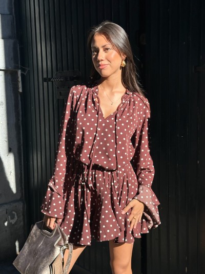 Robe Mia - Brun foncé