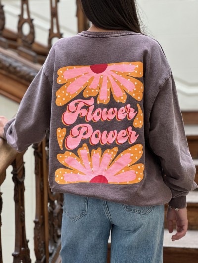 Sweat flower power - Brun
