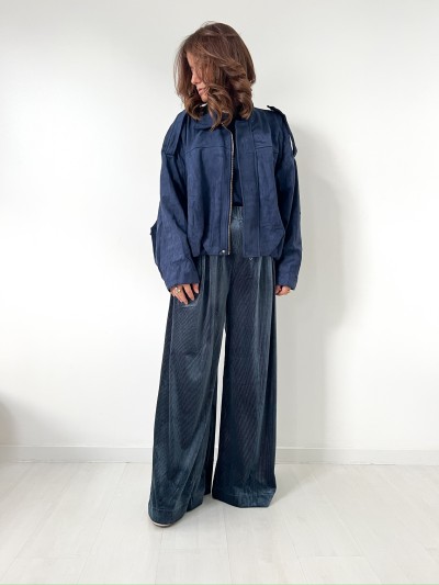 Pantalon Milena - Marineblau