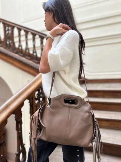 Sac Elo en cuir avec frange...