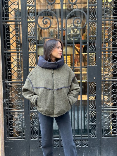 Veste Lola Teddy - Khaki