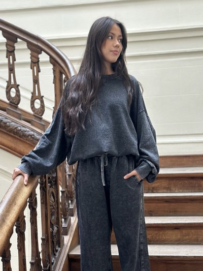 Sweat pailleté Lena - Gris...