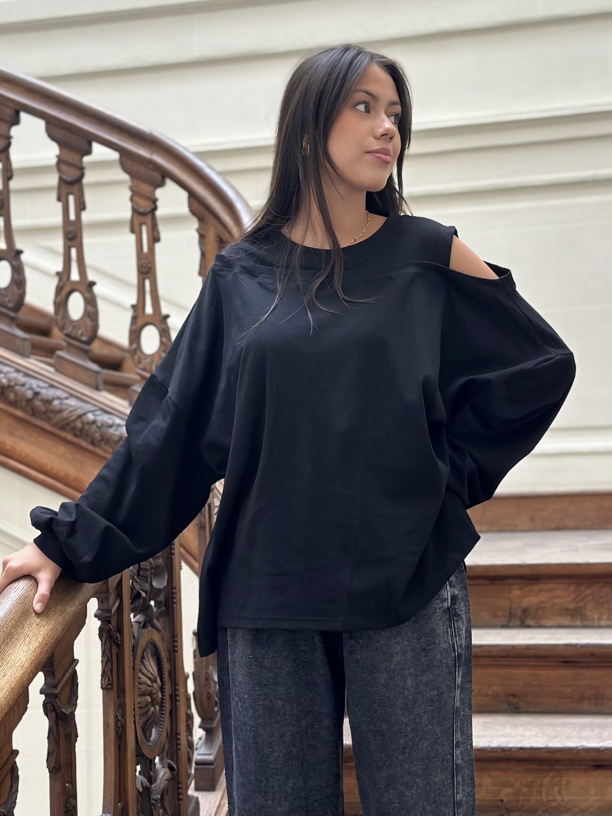 T-shirt/sweat asymétrique Nola