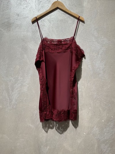 Top dentelle lia - Bordeaux 