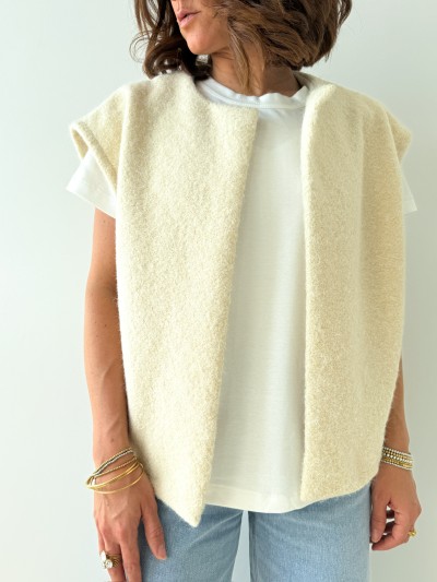 Gilet Mila - Gebroken wit