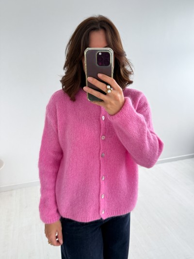 Gilet Eline - Rose Bonbon