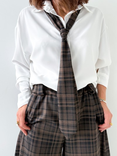 Chemise Cravate - Brun