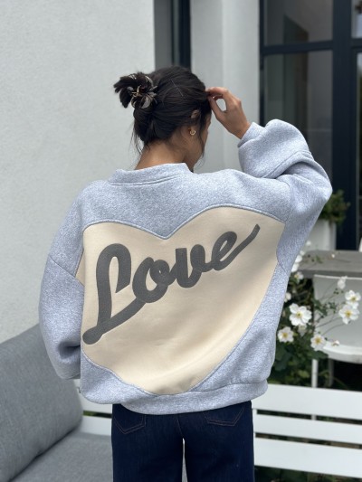 Veste Love Navy - Grau