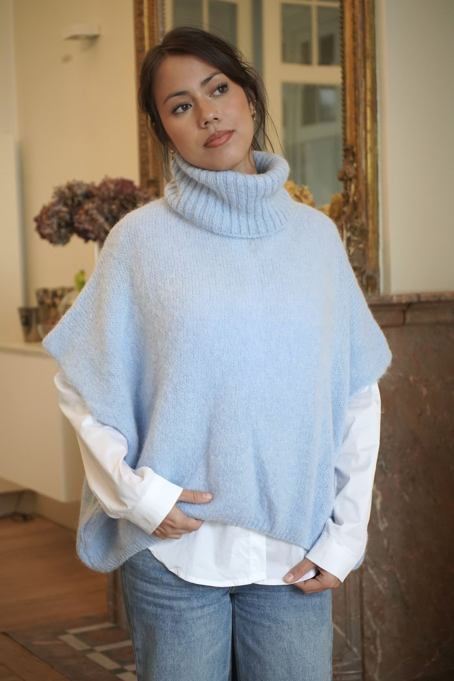 Pull Col roulé Alba 33% baby Alpaga