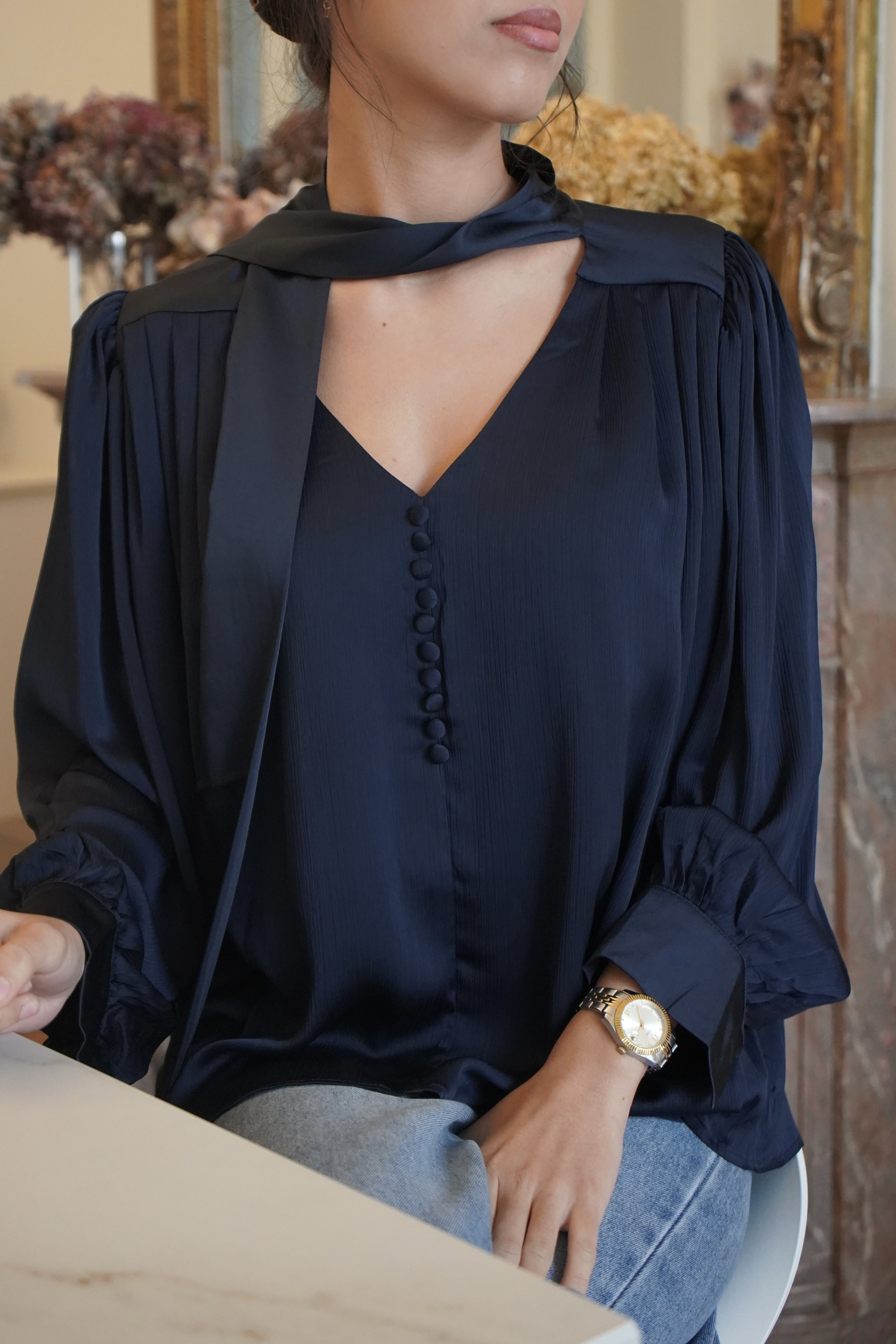 Blouse  satinée Livia