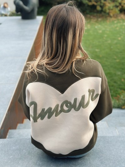 Sweat Amour brodé
