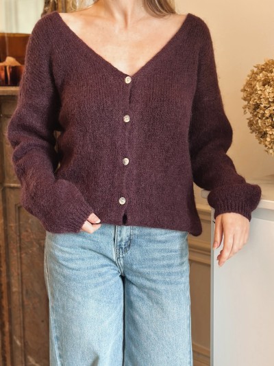 Gilet Vice Versa - Prune