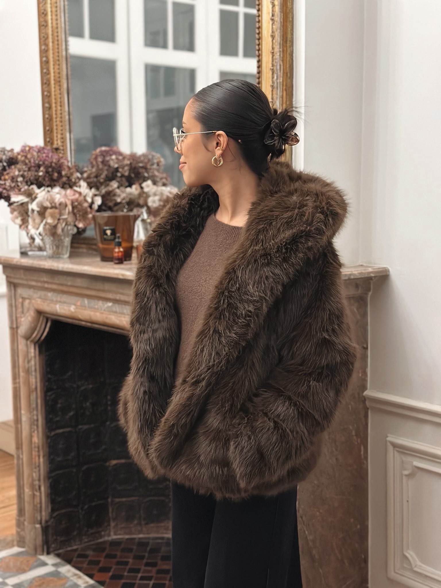 Veste fourrure Léna