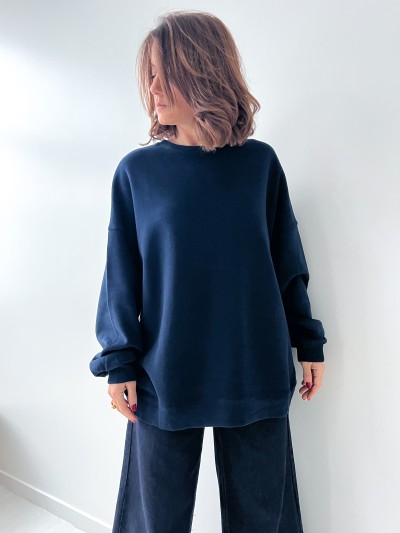 Schweiß Long Mila - Marineblau