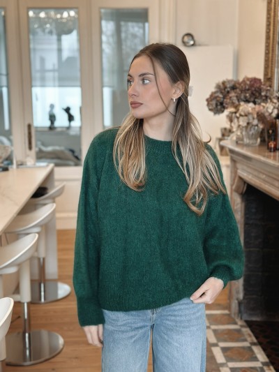 Pull mohair - vert clair
