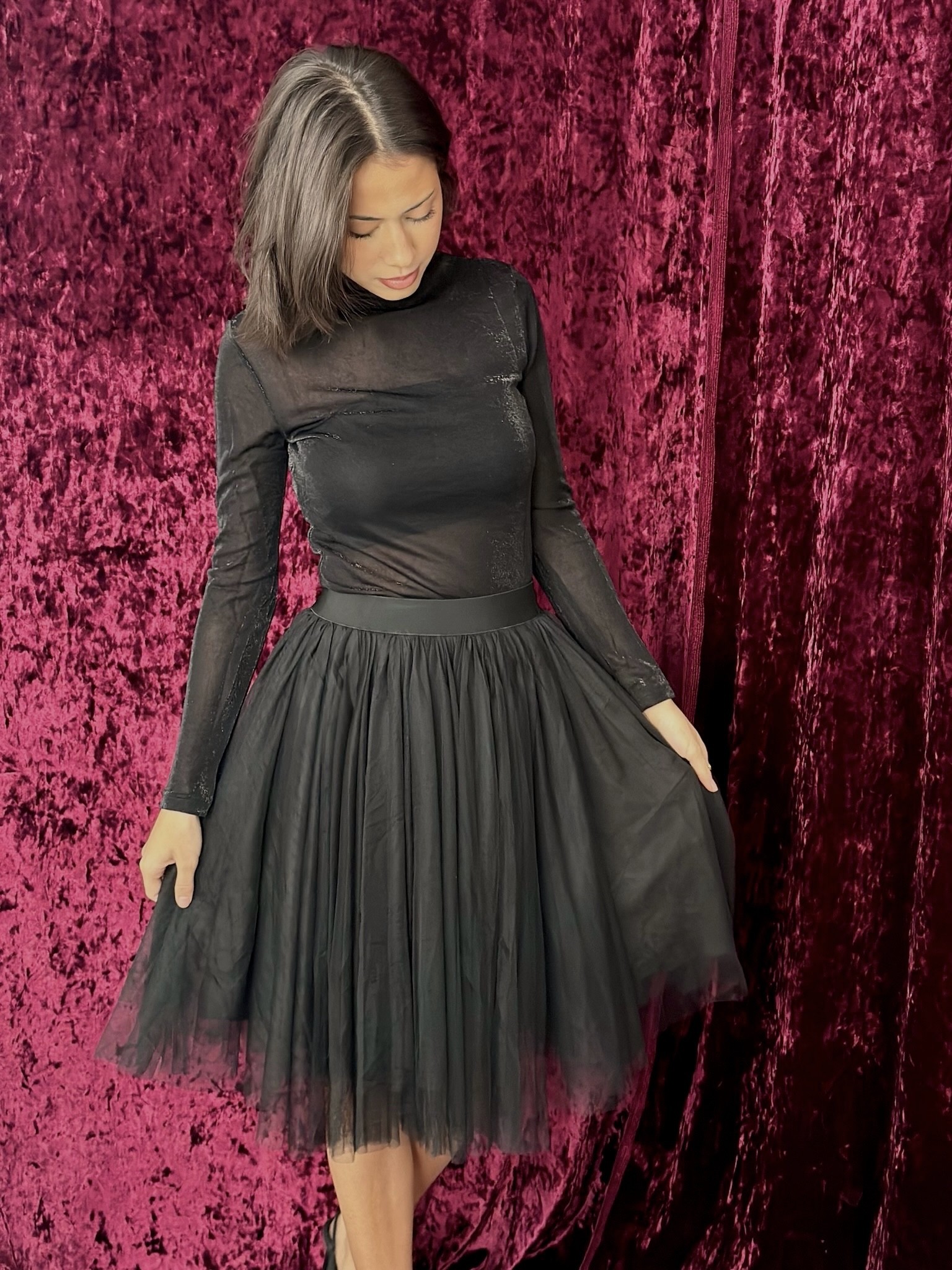 Jupe Tulle noire Elodie