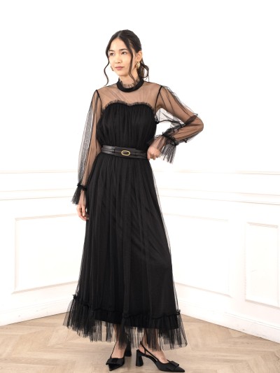 Tüllkleid Nora - Schwarz