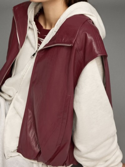 Veste Simili sans manches -...