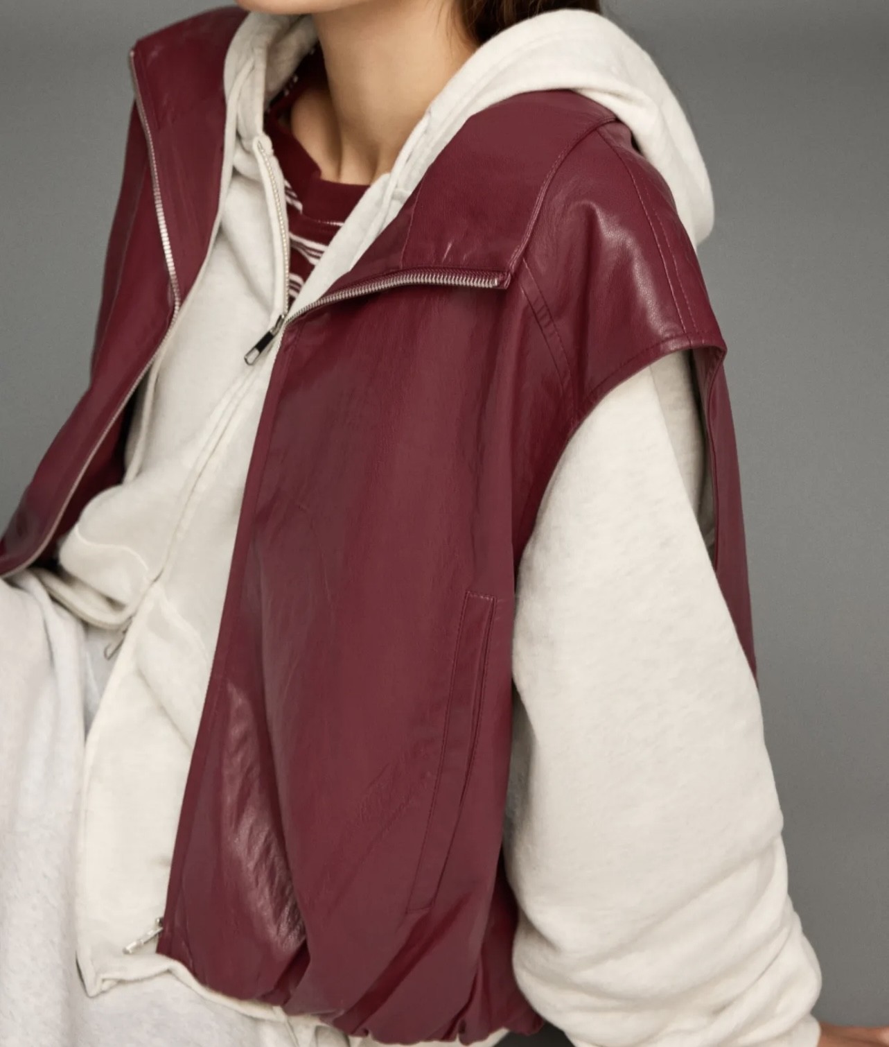 Veste Simili sans manches