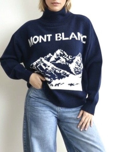 Pull col roulé Mont blanc -...
