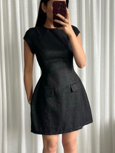 Robe Chloé - Schwarz