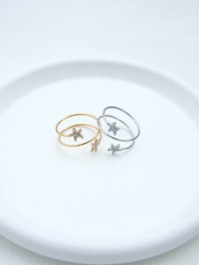Bague étoiles