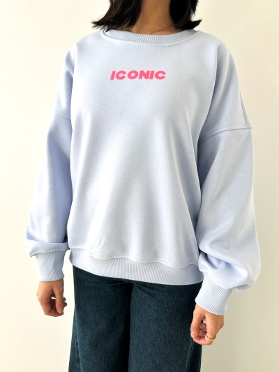 Sweat Iconic - Bleu Ciel