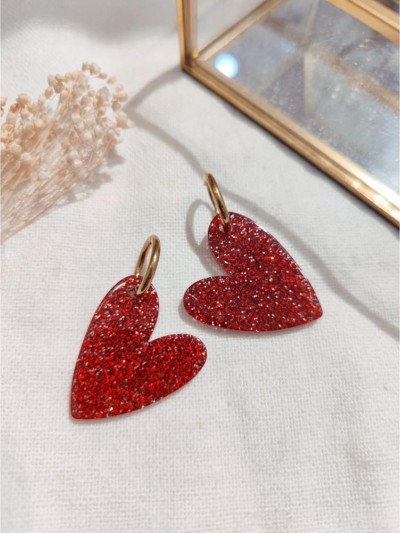 Boucle d'oreille coeur...