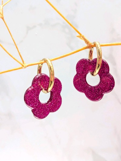 Boucles d'oreilles Poppy -...